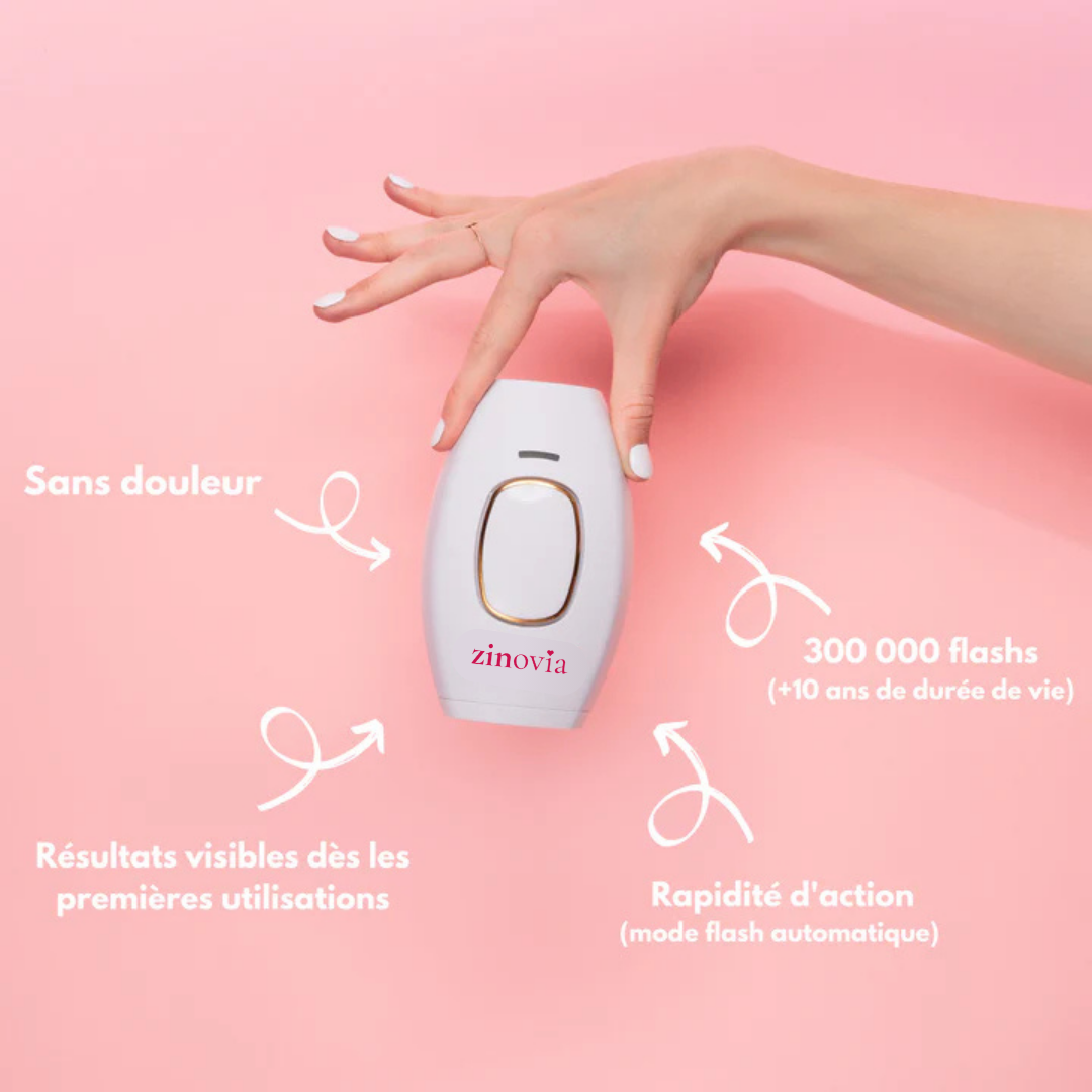 Epilateur définitif à lumière pulsée ZINOVIA